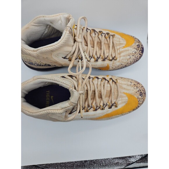 Lsu Fighting Tigers Zoom‎ Trout 3 Promo Sample 2017 World Series Run Cleats Worn main image 13